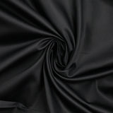 Popeline de coton satinée noir