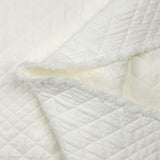 Matelassé variation de losanges blanc cassé