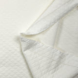 Jersey matelassé losange blanc cassé