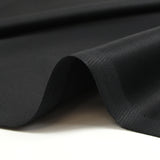 Popeline de coton satinée noir