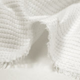 100% white honeycomb cotton jersey