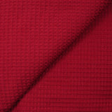 Coton 100% nid d'abeille cerise