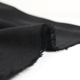 Crêpe fin polyester noir