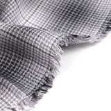 Viscose tissée teinte Laura à carreaux gris