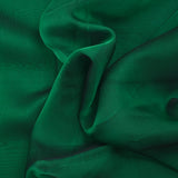 Mousseline 100% soie unie vert foncé changeant noir