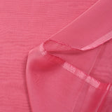 Mousseline 100% soie unie framboise changeant fuchsia