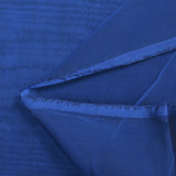 Mousseline 100% soie unie bleu foncé changeant noir