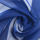 Mousseline 100% soie unie bleu foncé changeant noir