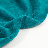 Tissu éponge bambou bleu canard vendu au mètre