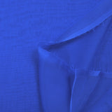 Mousseline de 100% soie unie bleu outremer