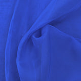 Mousseline de 100% soie unie bleu outremer