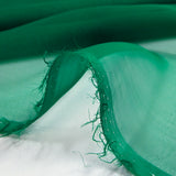 Mousseline de 100% soie unie vert