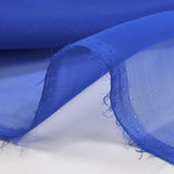 Mousseline de 100% soie unie bleu outremer