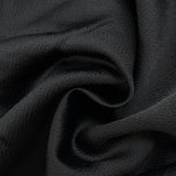 Crêpe satin gaufré viscose noir