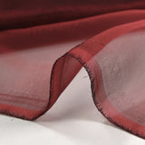 Mousseline 100% soie unie bordeaux changeant noir