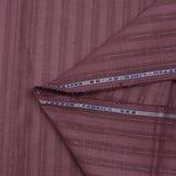 Lino algodón rayas Lurex dorado fondo rosa viejo