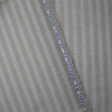 Coton lin rayé Lurex doré fond gris