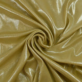 Jersey de polyester lamé argent fond curry vert