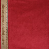 Jersey de velours côtelé tout doux rouge fraise