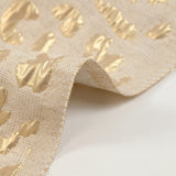 Brocart lurex lin et coton léopard doré