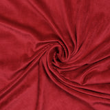 Jersey de velours côtelé tout doux rouge fraise