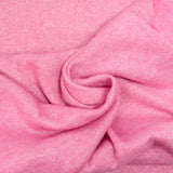Maille Iris lurex fond rose hibiscus