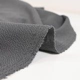 Gray textured polyester jersey