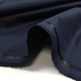 Tissu tailleur en polyester bleu marine
