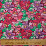 Pink floral constellation print cotton