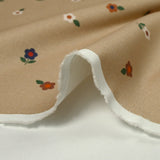 Coton imprimé les fleurs de Sophie fond beige