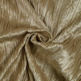 Jersey velours froissé sequins champagne