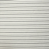 Polyviscose élasthanne rayée noir et gris fond blanc cassé