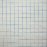 Coton tissé aspect lin à carreaux fond blanc