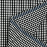 Algodón Vichy negro de 3 mm