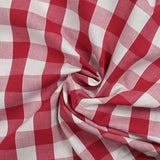 Coton Vichy 25mm rouge