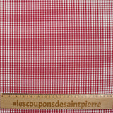Coton Vichy 3mm rouge