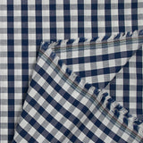 Coton Vichy 9mm bleu marine