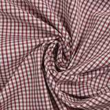 Algodón Vichy 3 mm Burdeos