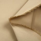 Satin de coton élasthanne sable