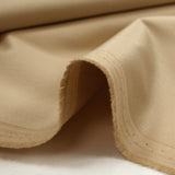 Satin de coton élasthanne sable