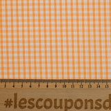 3mm Apricot gingham cotton