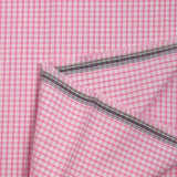 Algodón de 3 mm rosa gingham