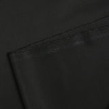 Tissu tailleur laine mélangée sergé réglisse