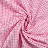 Algodón de 3 mm rosa gingham