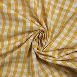 Coton Vichy 9mm moutarde