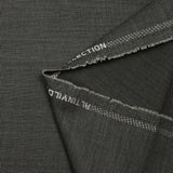 Tissu tailleur laine mélangée fantaisie gris clair fond noir