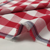 Coton Vichy 25mm rouge
