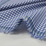 Coton Vichy 3mm bleu roi