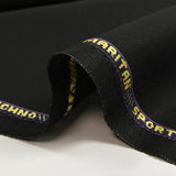 Tissu tailleur laine mélangée noir d'encre