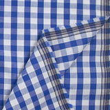 Coton Vichy 9mm bleu roi